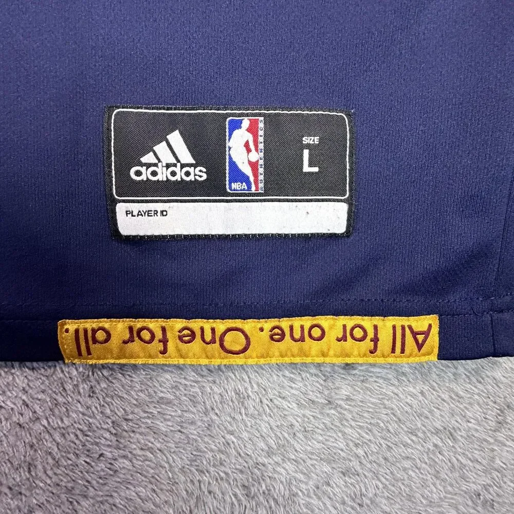 Cleveland Cavaliers Jersey Mens Large Blue NBA Basketball Kevin Love 0 Adidas